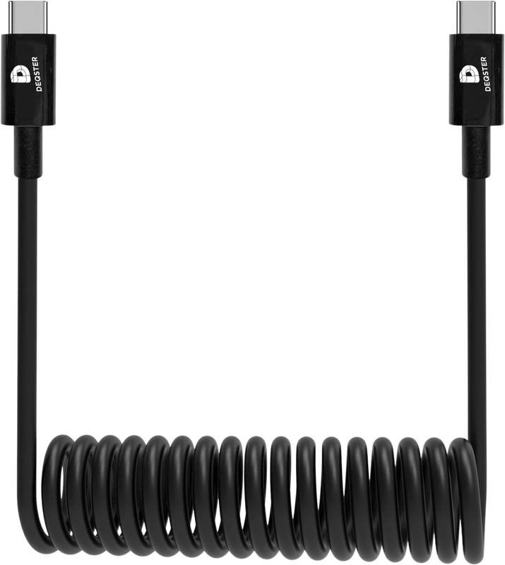 DEQSTER spiral charging cable USB-C to USB-C – Schools, public sector, IT
