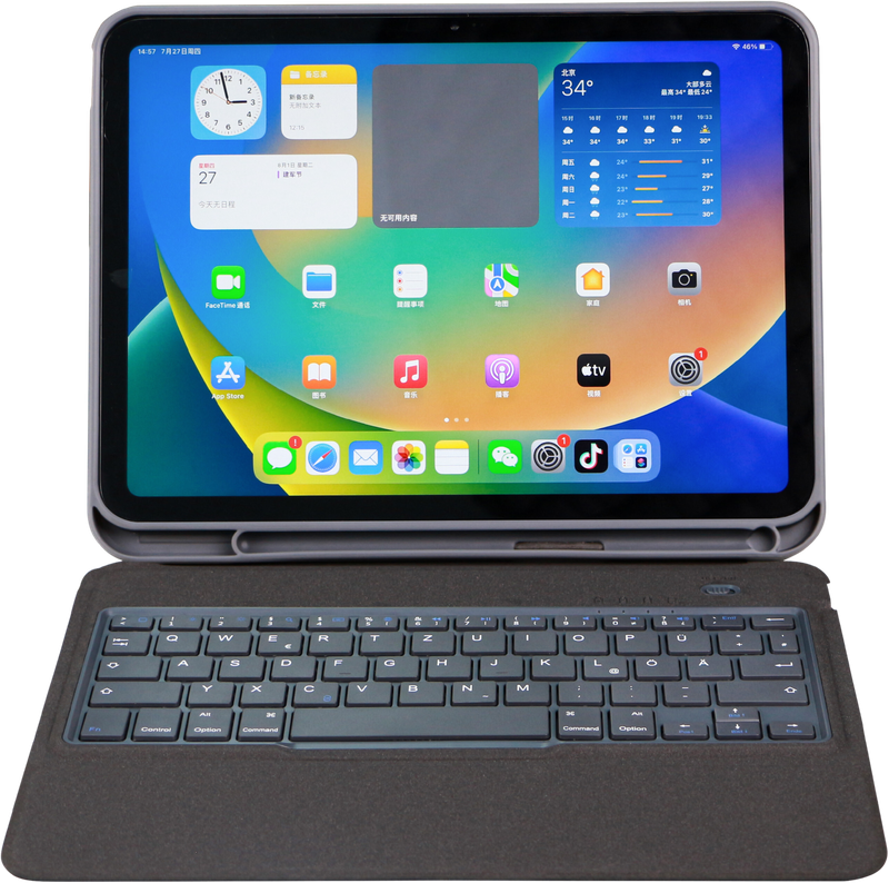DEQSTER Slim Keyboard 2 for iPad (10th gen.) and iPad (A16)