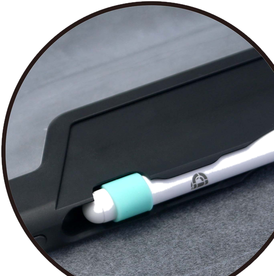 DEQSTER Rugged Case #RQ1 for iPad 10.2" – The stylus stays put.