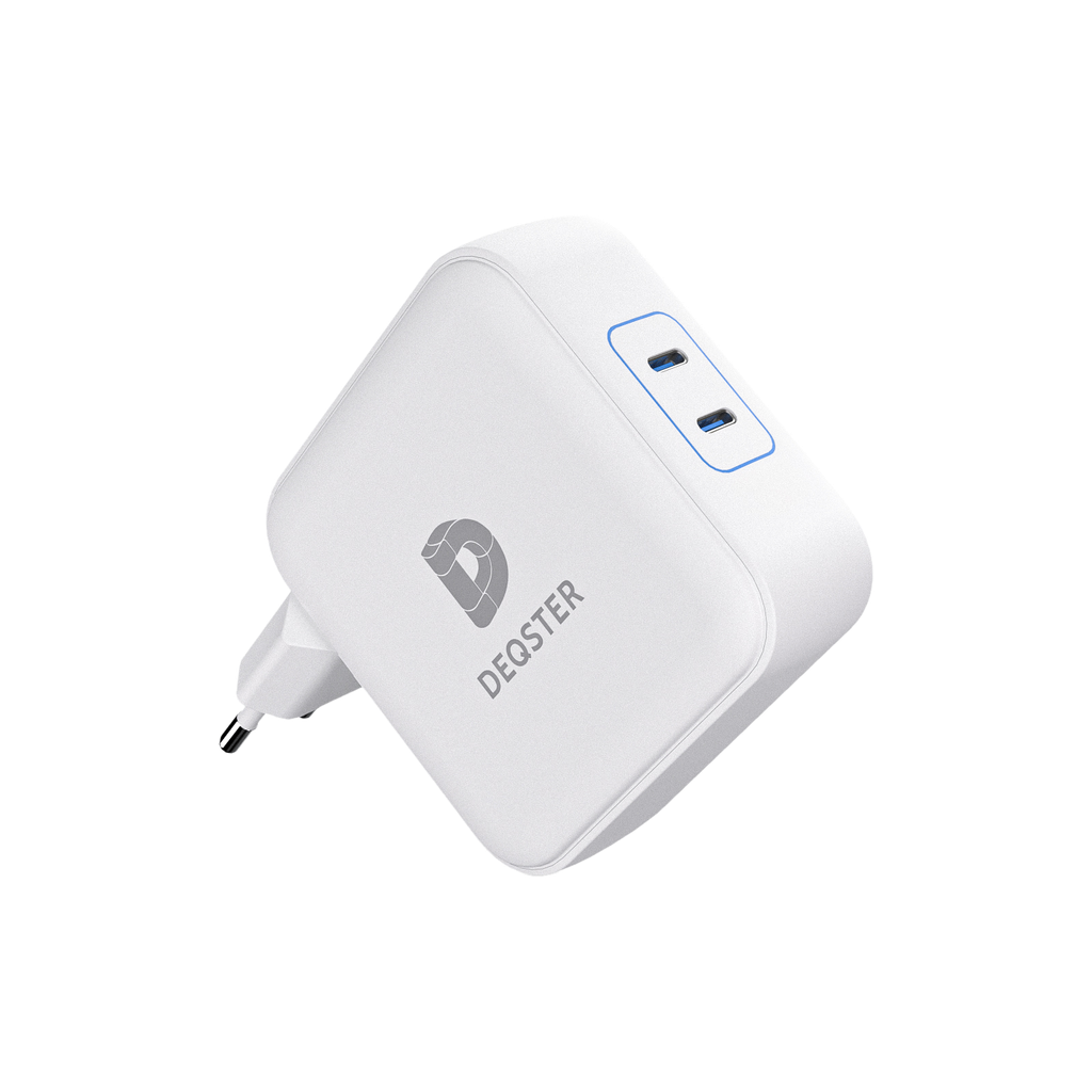 [60-3210] 140W Dual USB-C Charger, 2x USB-C, White (EU)