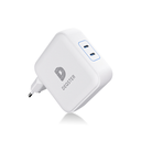 140W Dual USB-C Charger, 2x USB-C, White (UK) (UK) (UK)
