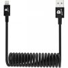 DEQSTER Spiral Ladekabel Spiralkabel USB A Ligthning hero