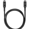 Nylon Ladekabel, USB C Lightning, 1m