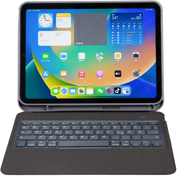 DEQSTER Slim Keyboard Protective Case Apple iPad 10 Generation Front