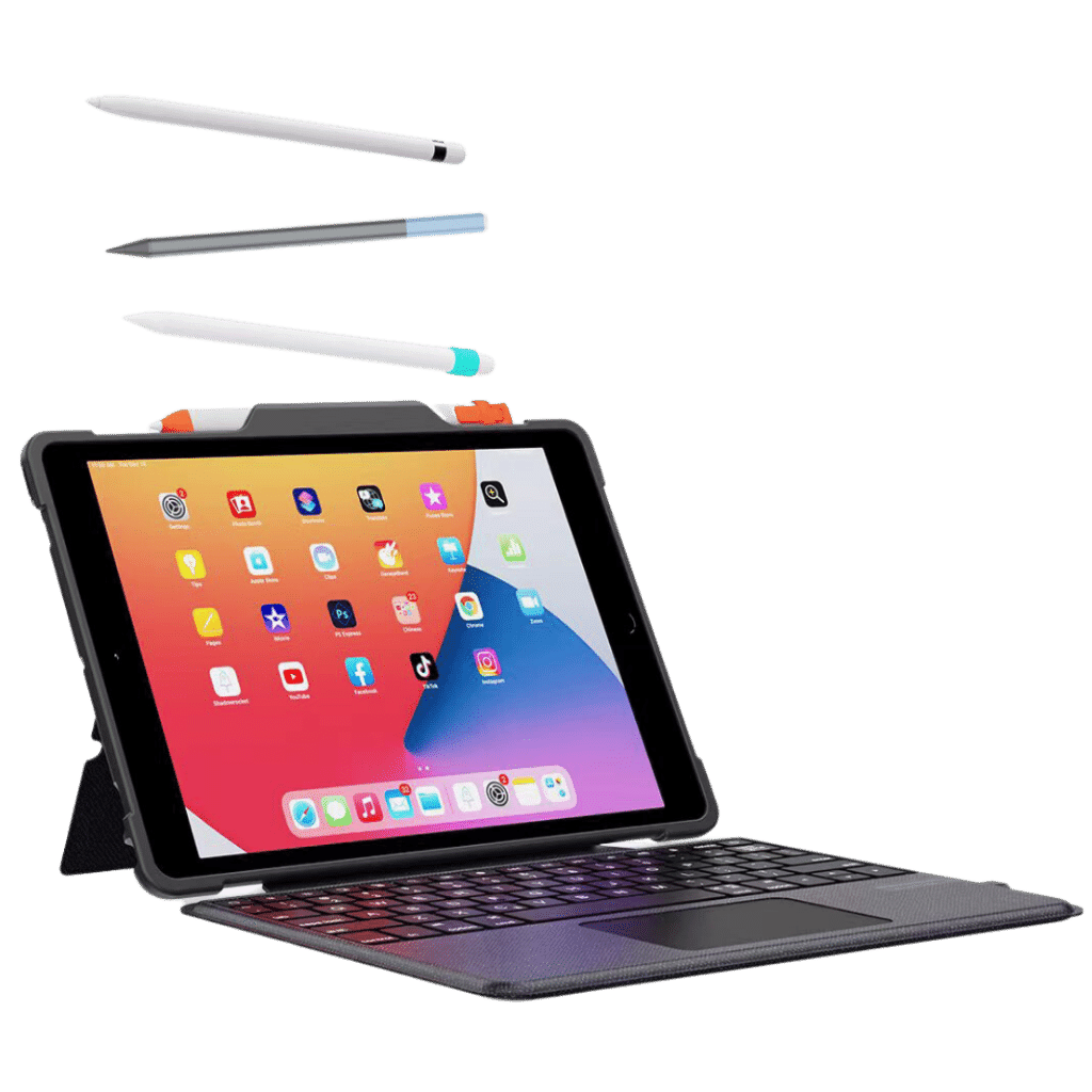 Deqster Rugged Touch Keyboard für iPad Tastaturhülle mit pencil