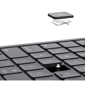 deqster slim pro keyboard, iPad Tastaturhülle, Veranschaulichung kurzer Tastenwege