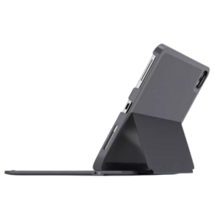 Deqster Slim Pro Keyboard 10,9", iPad Tastatur Hülle, Bluetooth, aufgestellt in Rückansicht